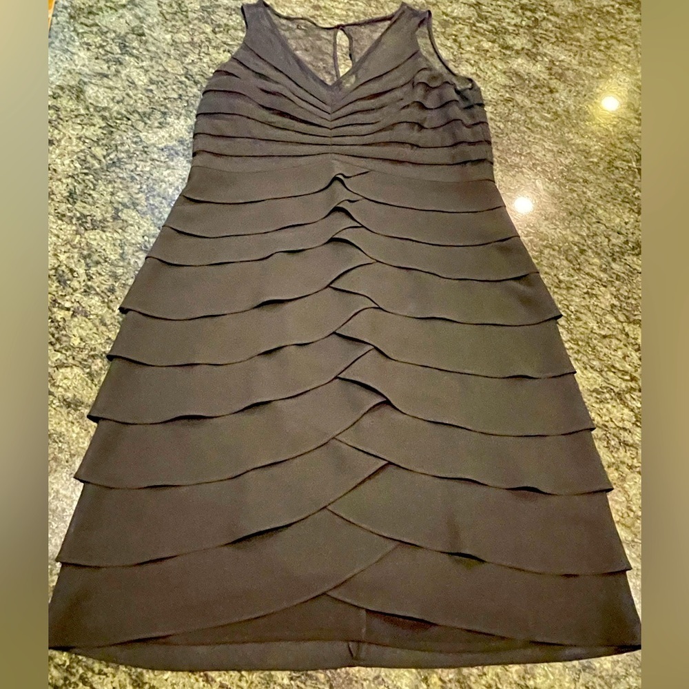 🔥🖤Stunning SEXY little black dress size 14 designer Scarlett Nite. SHOWSTOPPER